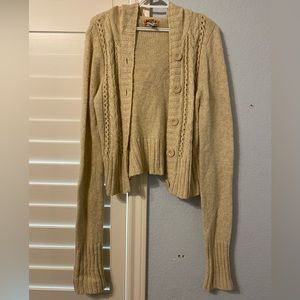 Junior size hooded cardigan